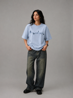 Into the Blue Oversized T-Shirt – Ice Blue
