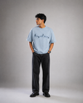 Into the Blue Oversized T-Shirt – Ice Blue
