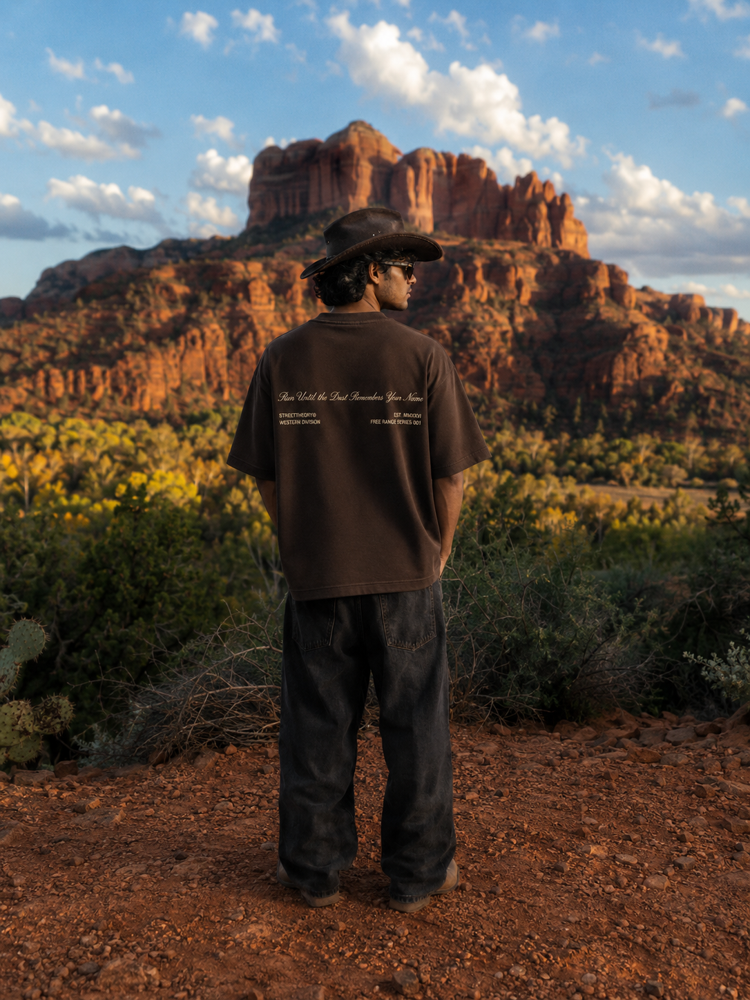 Free Range Oversized T-Shirt – Chocolate Brown