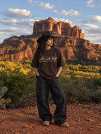 Free Range Oversized T-Shirt – Chocolate Brown