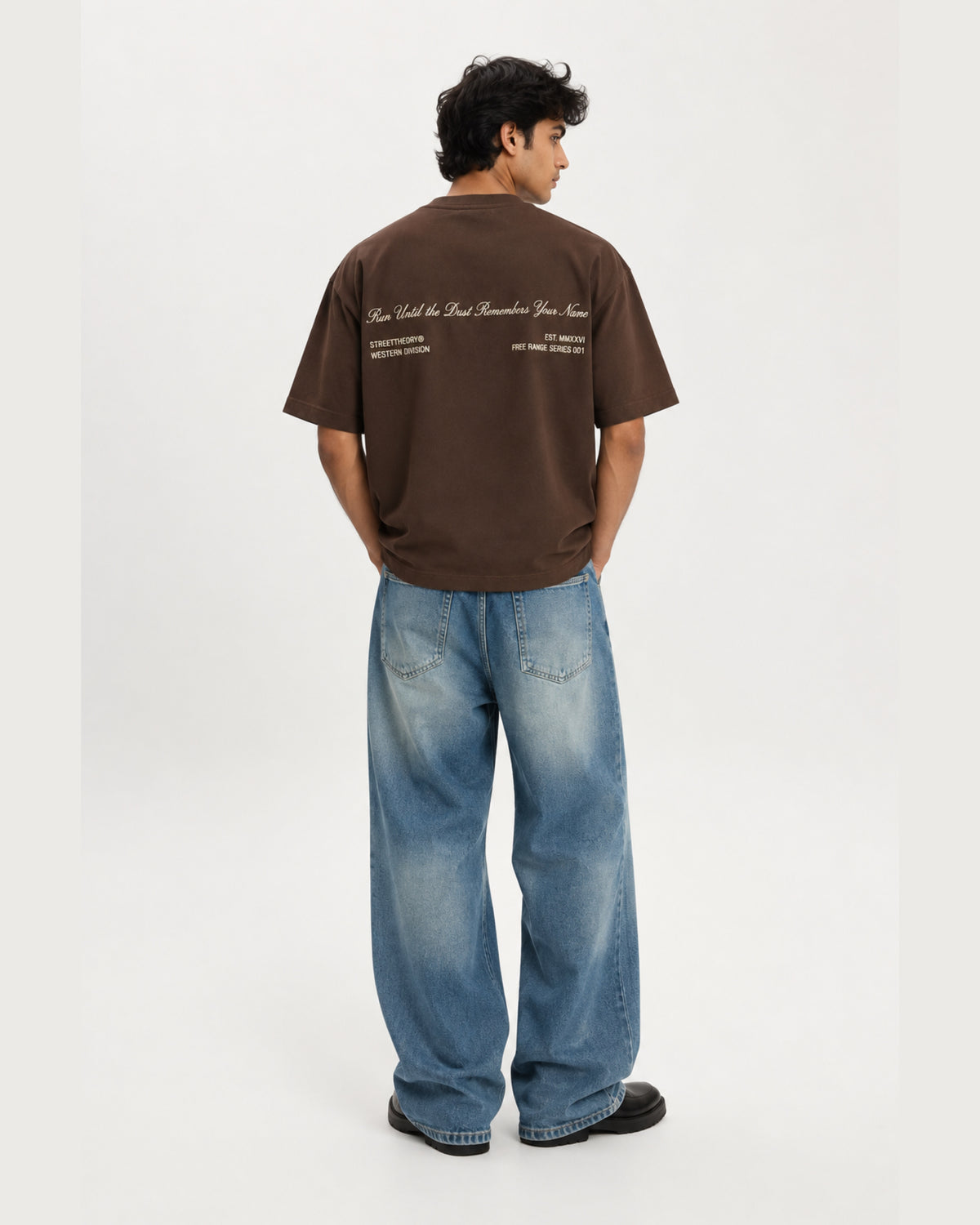 Free Range Oversized T-Shirt – Chocolate Brown