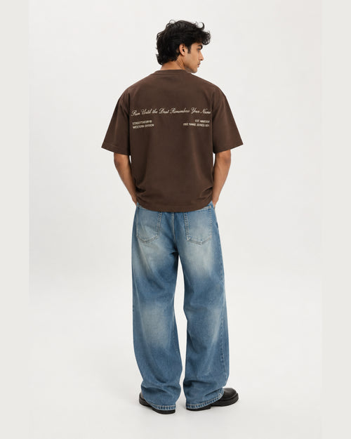 Free Range Oversized T-Shirt – Chocolate Brown