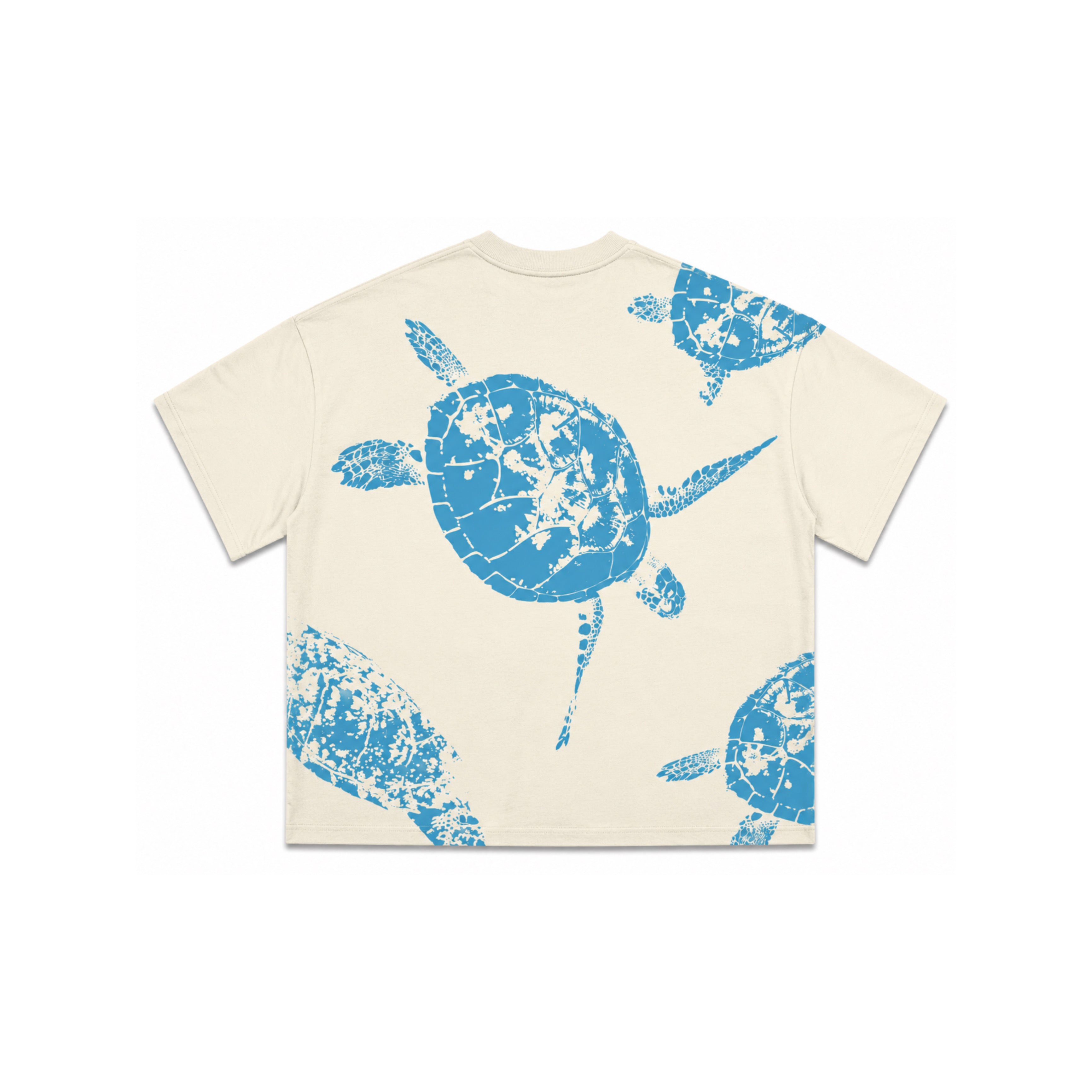 Serene Ocean Graphic Oversized T-Shirt