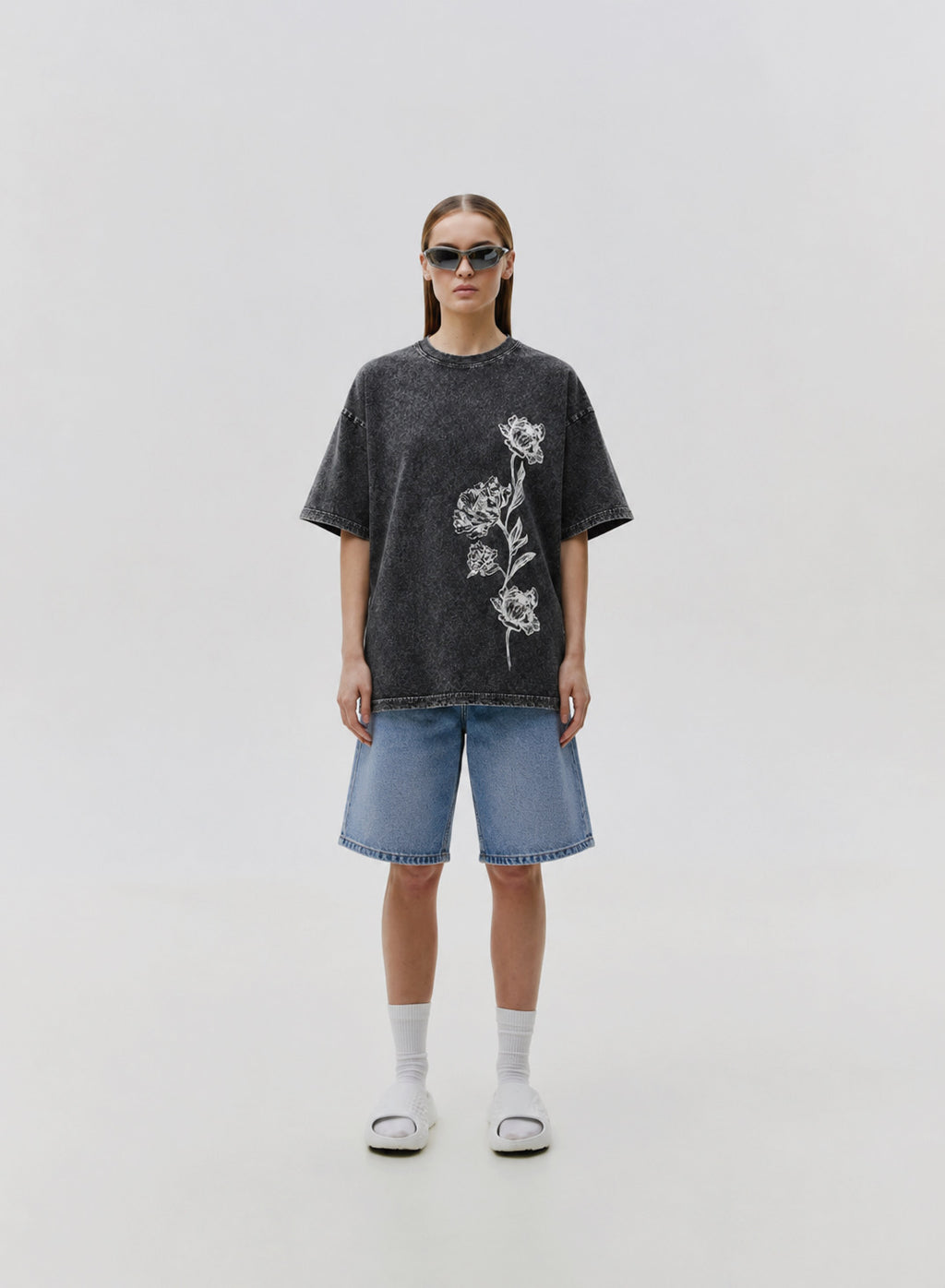 Exquisite Floral Oversized T-Shirt