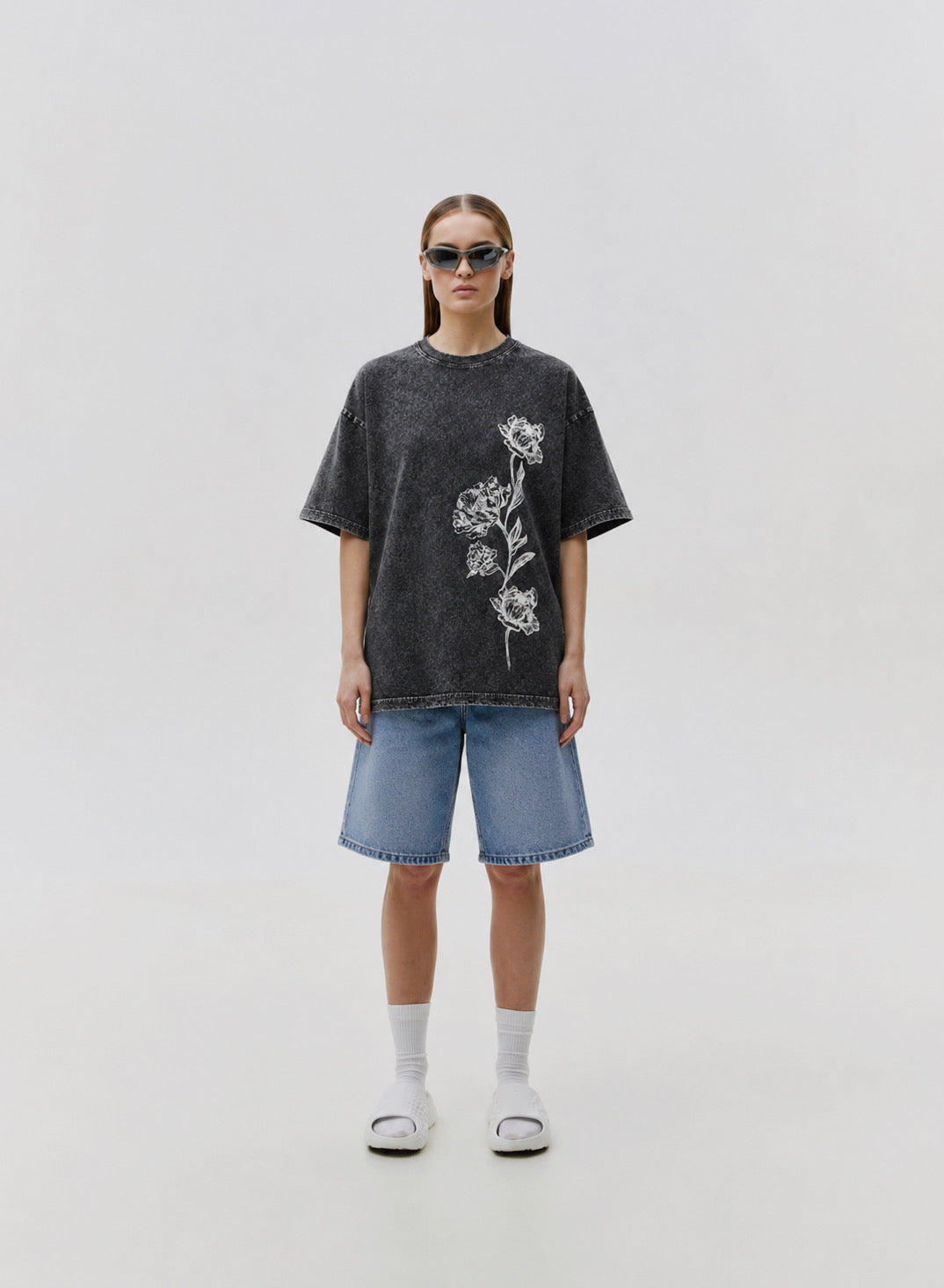 Exquisite Floral Oversized T-Shirt