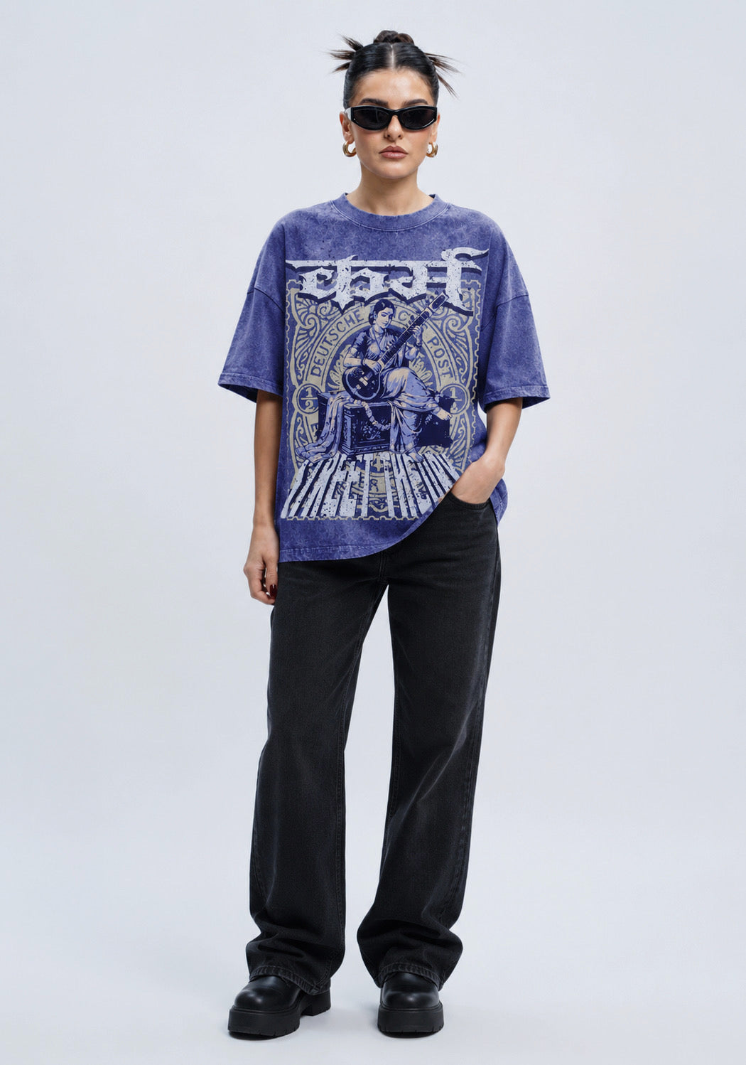 कर्म Vintage Oversized T-Shirt