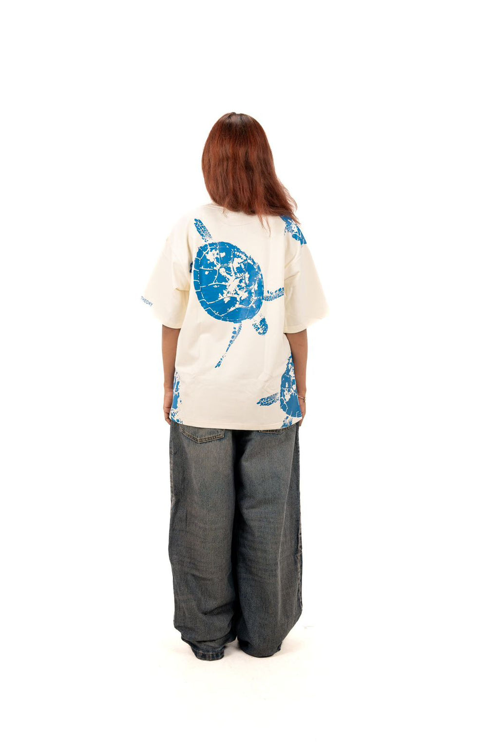 Serene Ocean Graphic Oversized T-Shirt