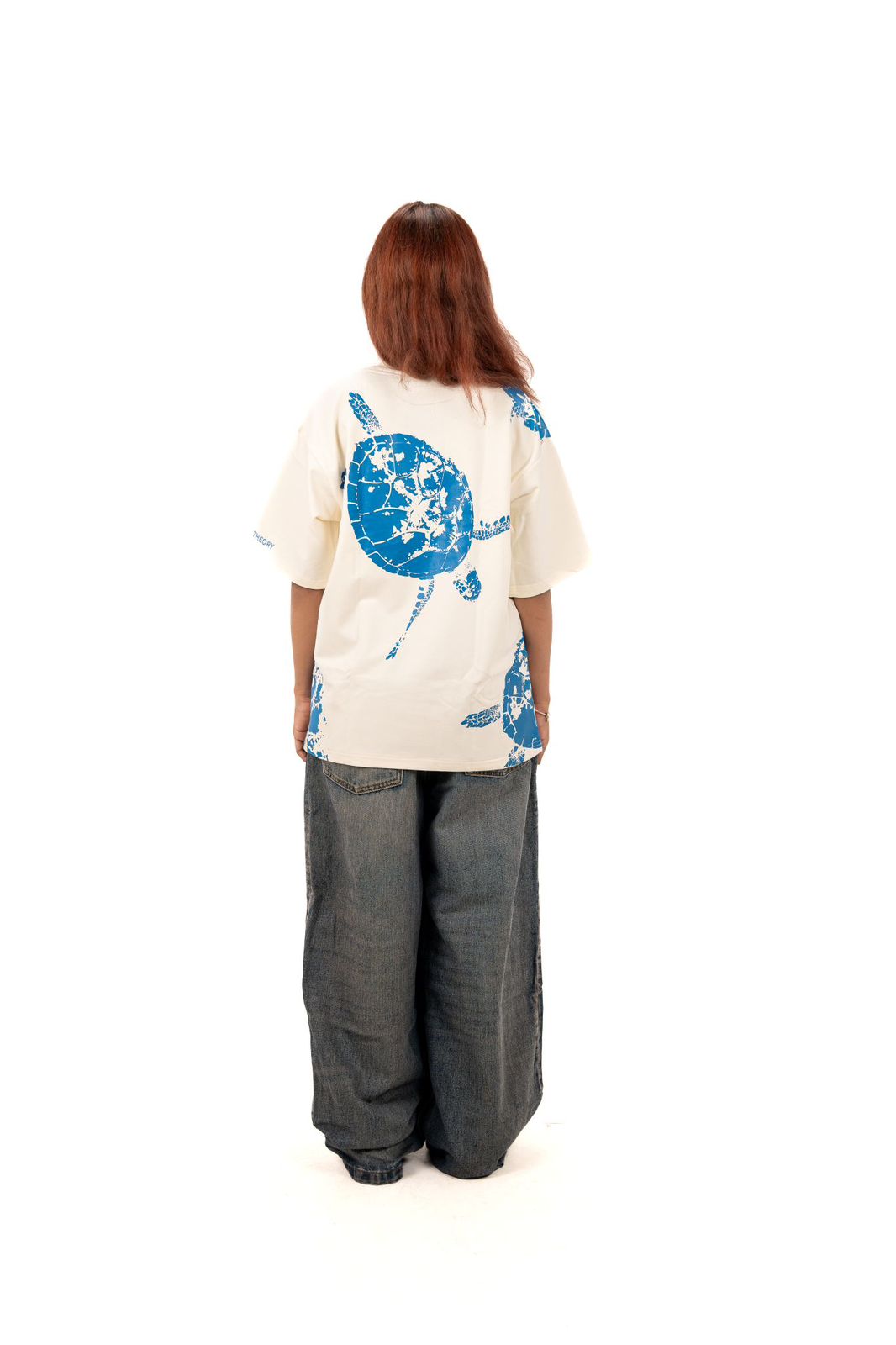 Serene Ocean Graphic Oversized T-Shirt