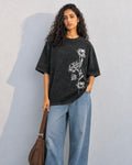 Exquisite Floral Oversized T-Shirt