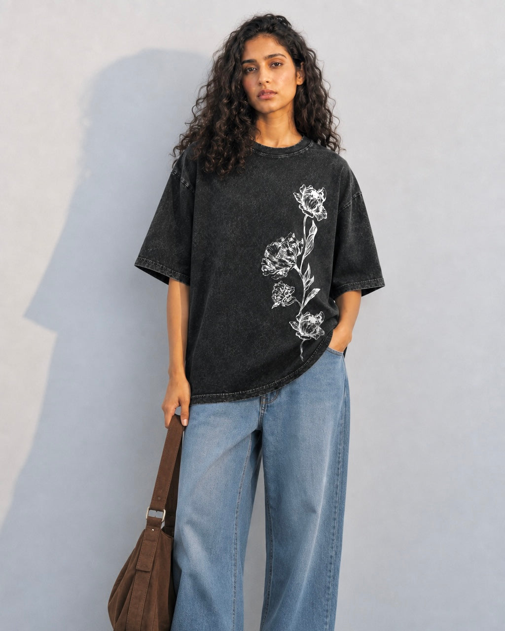 Exquisite Floral Oversized T-Shirt