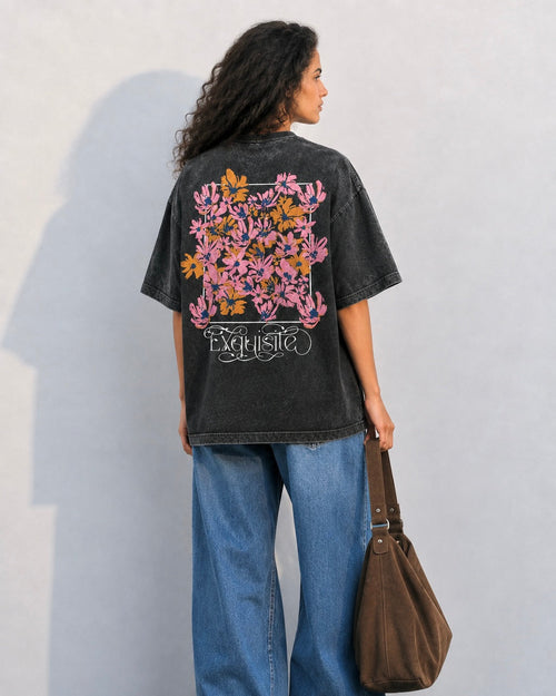 Exquisite Floral Oversized T-Shirt