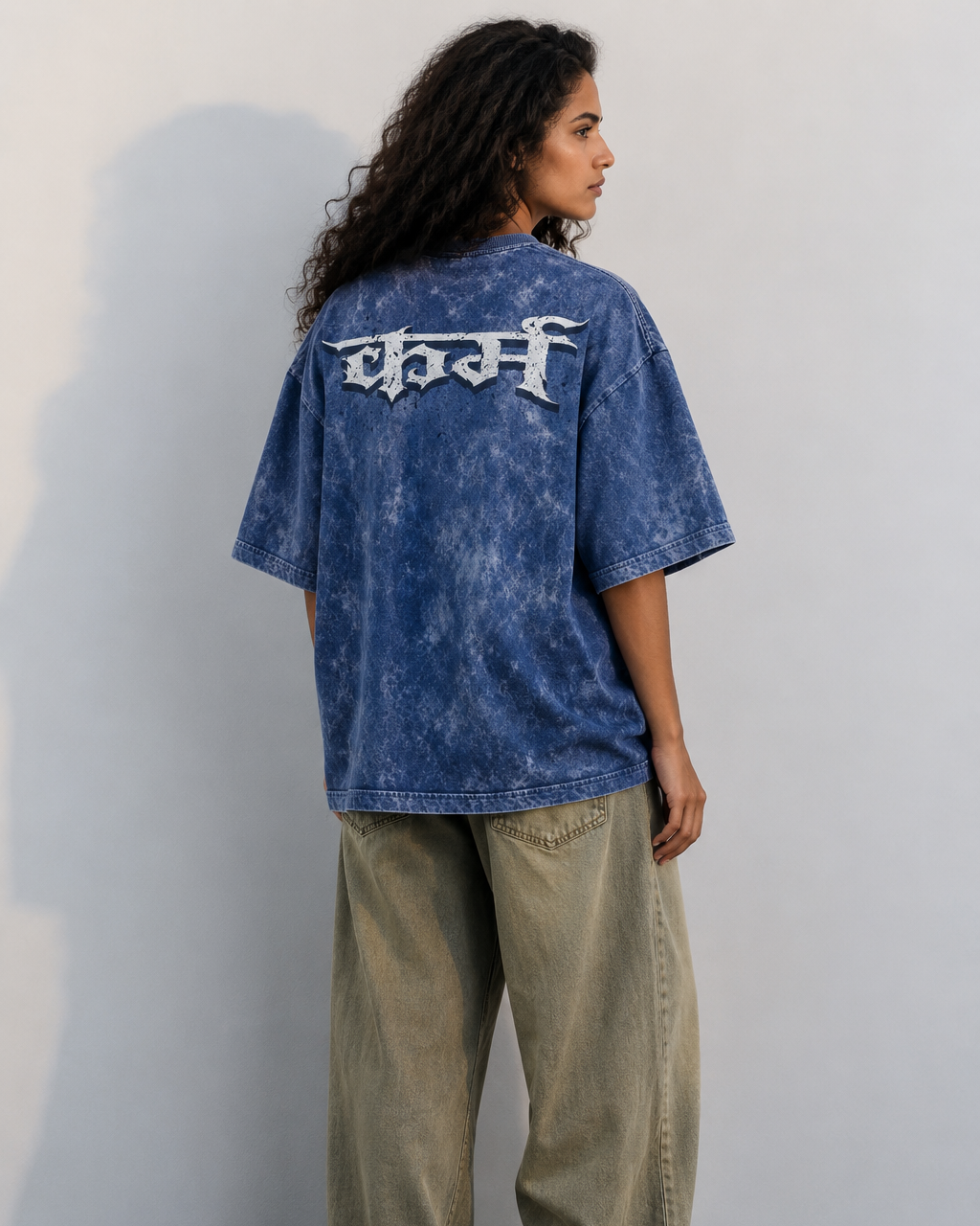 कर्म Vintage Oversized T-Shirt